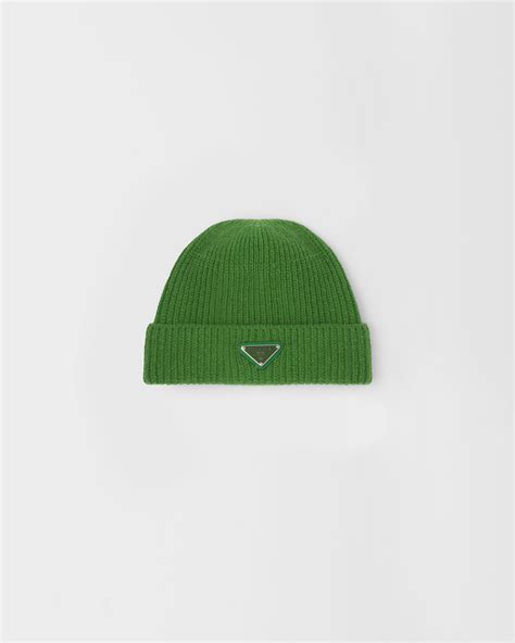 green prada top|green prada beanie.